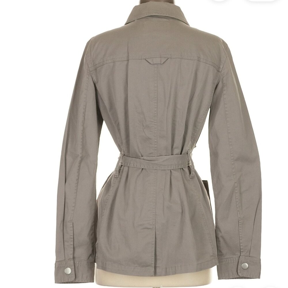 Banana Republic Grey Trench Coat - Picture 2 of 2